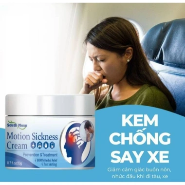 South Moon 20g - Kem chống say tàu xe thảo dược ngừa nôn mửa chóng mặt nhanh
