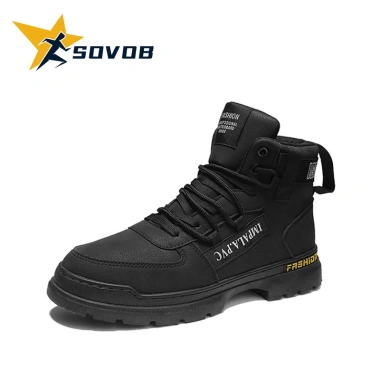 SOVOB Giày Đen Nam Mùa Thu - Chống Trượt, Nhẹ, Đế Dày, Ngoài Trời - 189.800 VND