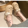 STEP & STYLE Dép đế mềm hai quai CÁCH Nữ flat lười Nửa Dép Thắt Lưng Khóa Đôi Dây thoải mái chỉ 147.744₫ 9