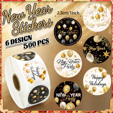 Sticker Cuộn Tết Nguyên Đán 2.026 Bính Ngọ 500pcs - Trang Trí Năm Mới May Mắn Tài Lộc Giá Ưu Đãi 23.100 VND