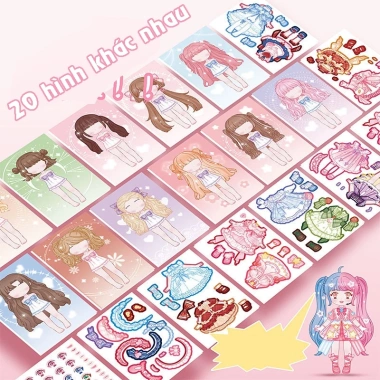 Sticker dạng sách dán Andy Kids – Bóc dán thoả thích, trang trí đồ dùng văn phòng phẩm, giảm giá 20.100₫