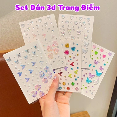 Sticker Đính Đá 3D Bling Bling - Trang Điểm Dễ Thương Cho Bé Công Chúa, Giá 22.000đ 2