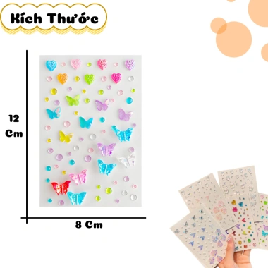 Sticker Đính Đá 3D Bling Bling - Trang Điểm Dễ Thương Cho Bé Công Chúa, Giá 22.000đ 8
