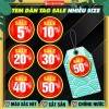 Sticker Sale Chống Nước Dán Tag Giảm Giá - Quần Áo, Hộp Đồ Ăn, Nước Uống 17.900₫