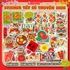 Sticker Tết 2.026 Bính Ngọ - Hình Dán Cổ Truyền Trang Trí Bao Lì Xì, Thiệp, Hộp Quà, Bì Lì Xì, Giá ưu đãi 11.199đ