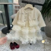 Sữa Kids Set Váy Dạ Công Chúa Tùng Ren Kèm Áo Khoác Dạ - Váy Tết Bé Gái 8‑18kg 7