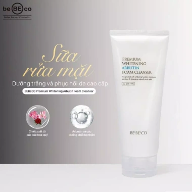 Sữa rửa mặt BEBECO Arbutin – Trắng da, sạch sâu, chống lão hóa – 295.800₫ 10 Sữa rửa mặt BEBECO Arbutin – Trắng da, sạch sâu, chống lão hóa – 295.800₫ 10