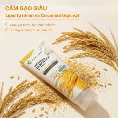 Sữa Rửa Mặt Dược Liệu ByNature Ngừa Mụn Dưỡng Sáng Da Cám Gạo Trà Xanh 120g 98k 4