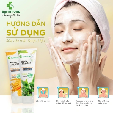 Sữa Rửa Mặt Dược Liệu ByNature Ngừa Mụn Dưỡng Sáng Da Cám Gạo Trà Xanh 120g 98k 8