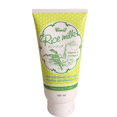Sữa rửa mặt gạo Civic Rice Milk Thái Lan 180ml - Nhập khẩu chính hãng, giá 64.000₫