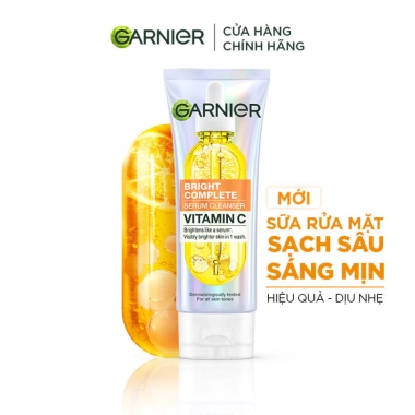 Sữa Rửa Mặt Garnier Bright Serum Cleanser 100ml - Da Sáng, Dịu Nhẹ, Giá 108k 2