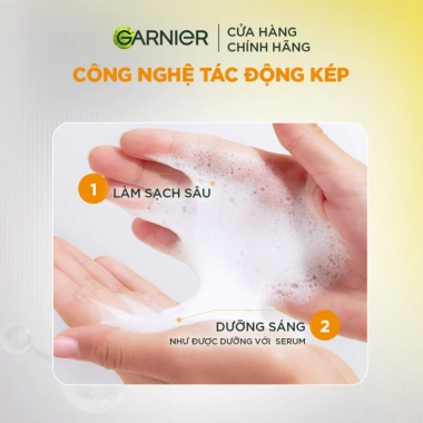 Sữa Rửa Mặt Garnier Bright Serum Cleanser 100ml - Da Sáng, Dịu Nhẹ, Giá 108k 6