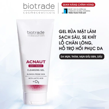 Sữa Rửa Mặt Gel Biotrade Acnaut Oxy Wash - Làm sạch sâu, se khít lỗ chân lông, giảm mụn, giá chỉ 162.000₫ 8