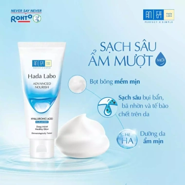 Sữa rửa mặt Hada Labo Advanced Nourish Cleanser 80g Dưỡng ẩm tối ưu, giá 77.000₫ 3