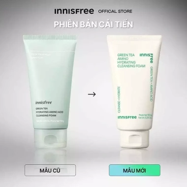 Sữa rửa mặt Innisfree Green Tea Foam 150ml - Làm sạch, dưỡng ẩm, chỉ 158.000₫