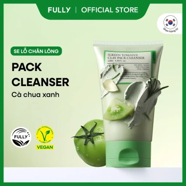 Sữa rửa mặt kiêm mặt nạ đất sét cà chua xanh 2 trong 1 120ml - khít lỗ chân lông, kiềm dầu, giảm 77% bụi bẩn - 319k