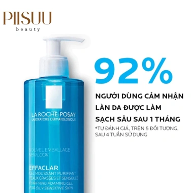 Sữa Rửa Mặt La Roche-Posay Effaclar Purifying Foaming Gel 400ml Giảm nhờn sạch mụn giá 199k 5