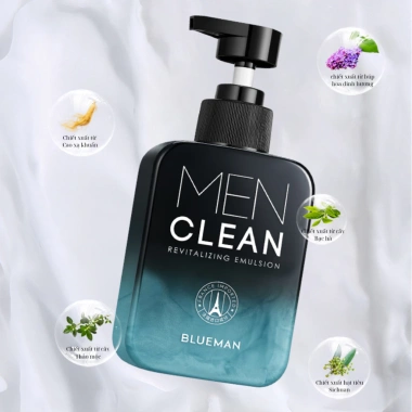 Sữa Rửa Mặt Nam Blueman Men Clean Gel 200g Da Dầu Trắng Da Ngừa Mụn Dưỡng 135k 3