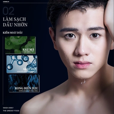 Sữa Rửa Mặt Nam Blueman Men Clean Gel 200g Da Dầu Trắng Da Ngừa Mụn Dưỡng 135k 5