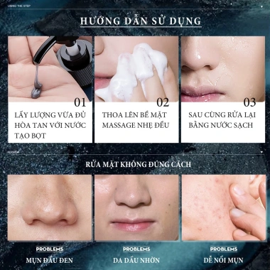 Sữa Rửa Mặt Nam Blueman Men Clean Gel 200g Da Dầu Trắng Da Ngừa Mụn Dưỡng 135k 7