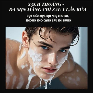 Sữa Rửa Mặt Nam Da Dầu, Mụn, Da Khô Nhạy Cảm, Tuổi Dậy Thì, Làm Trắng Da 79k 6