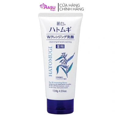 Sữa rửa mặt Reihaku Hatomugi Cleansing Foam 130g - Dưỡng ẩm, làm sáng da, giảm thâm, chỉ 58.5k