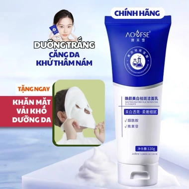 Sữa rửa mặt trắng da, mờ thâm nám, dưỡng da, xoá nhăn, da căng bóng, sáng mịn, chống lão hoá Giá chỉ 89.000 Sữa rửa mặt trắng da, mờ thâm nám, dưỡng da, xoá nhăn, da căng bóng, sáng mịn, chống lão hoá Giá chỉ 89.000