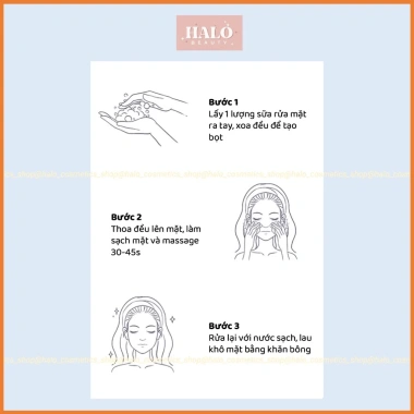 Sữa rửa mặt trắng da, mờ thâm nám, dưỡng da, xoá nhăn, da căng bóng, sáng mịn, chống lão hoá Giá chỉ 89.000