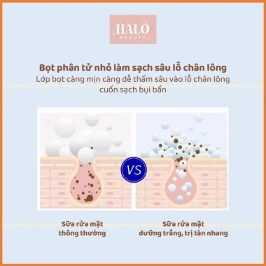 Sữa rửa mặt trắng da, mờ thâm nám, dưỡng da, xoá nhăn, da căng bóng, sáng mịn, chống lão hoá Giá chỉ 89.000