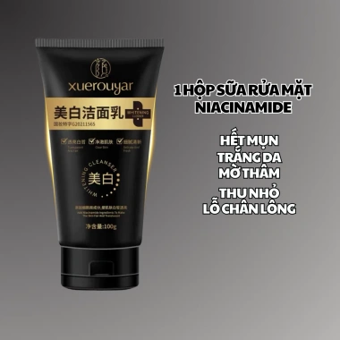 Sữa rửa mặt Xuerouyar Niacinamide trắng da, mờ thâm, ngừa mụn, thu nhỏ lỗ chân lông – 95.000₫