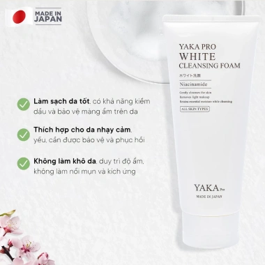 Sữa rửa mặt YAKA PRO White Cleansing Foam - Làm trắng da, làm sạch sâu, loại bỏ dầu thừa, giảm giá 330.650₫