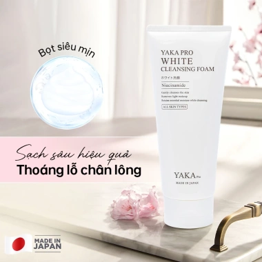 Sữa rửa mặt YAKA PRO White Cleansing Foam - Làm trắng da, làm sạch sâu, loại bỏ dầu thừa, giảm giá 330.650₫