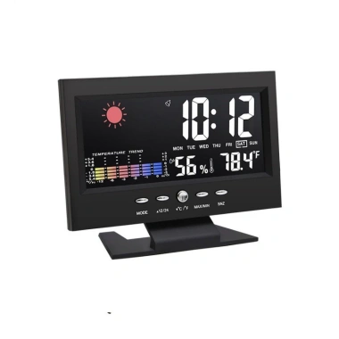 SUBOGDG Đồng Hồ Thời Tiết, Bàn Báo Thức Cảm Ứng Âm Thanh Bàn Làm Việc - 60.000