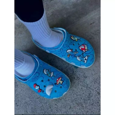 Sục Dép Cá Sấu X Smurf Xì Trum Unisex cho Người Lớn & Trẻ Em - Giá chỉ 420.000 VNĐ