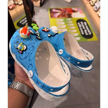 Sục Dép Cá Sấu X Smurf Xì Trum Unisex cho Người Lớn & Trẻ Em - Giá chỉ 420.000 VNĐ