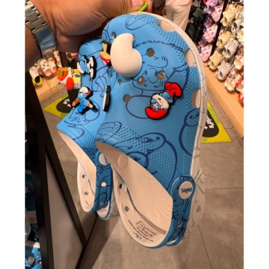 Sục Dép Cá Sấu X Smurf Xì Trum Unisex cho Người Lớn & Trẻ Em - Giá chỉ 420.000 VNĐ