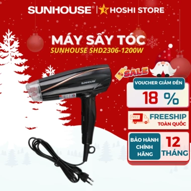 SUNHOUSE SHD2.306 sấy tóc chính hãng, nóng mát, bảo hành 12 tháng, giá 225.000 VND