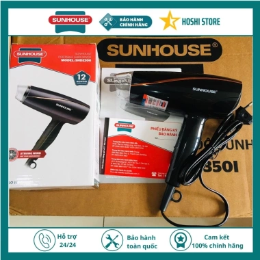 SUNHOUSE SHD2.306 sấy tóc chính hãng, nóng mát, bảo hành 12 tháng, giá 225.000 VND