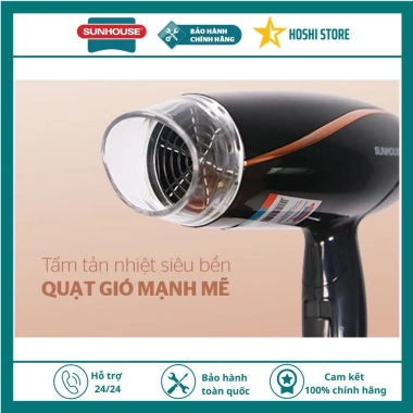 SUNHOUSE SHD2.306 sấy tóc chính hãng, nóng mát, bảo hành 12 tháng, giá 225.000 VND