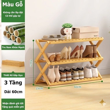 SUNNY BIERE Kệ Giày Dép Gấp Gọn Nhiều Tầng Tiết Kiệm Không Gian Giá chỉ 88.000đ 10