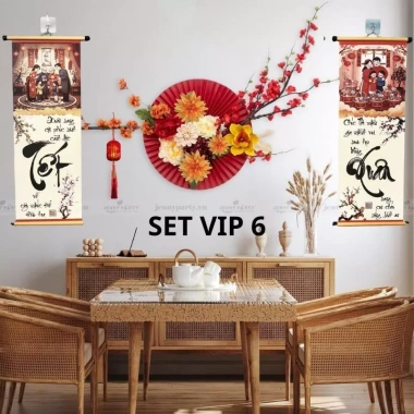 Sunny decor Bộ Câu Đối Thư Pháp Tết 2.026 Bính Ngọ - Treo Cửa, Trang Trí Phòng Khách & Phòng Làm Việc Sang Trọng, Giá Ưu Đãi 56k