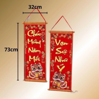 Sunny decor Bộ Câu Đối Thư Pháp Tết 2.026 Bính Ngọ - Treo Cửa, Trang Trí Phòng Khách & Phòng Làm Việc Sang Trọng, Giá Ưu Đãi 56k