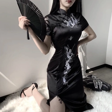 Sườn Xám Cách Tân Trung Quốc Loại 1 BigSize Sẵn Hàng - Ulzzang Giá Ưu Đãi 329k 8