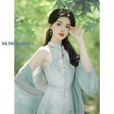Sườn Xám Nữ Cách Tân Phong, Đậm Chất Trung Hoa Cổ Điển, Thanh Lịch Mùa Hè - Giá Ưu Đãi 279.003đ