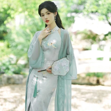 Sườn Xám Nữ Cách Tân Phong, Đậm Chất Trung Hoa Cổ Điển, Thanh Lịch Mùa Hè - Giá Ưu Đãi 279.003đ 6