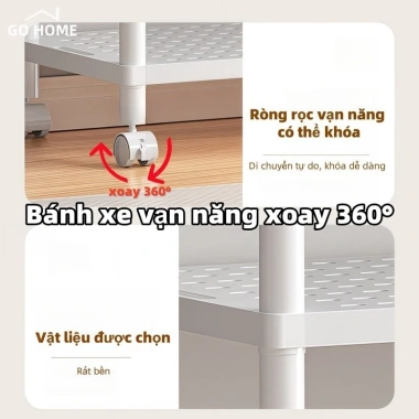 Sweven Home Kệ giày dép thép cao cấp gấp gọn 4 tầng - Đa năng, giá chỉ 56.132₫ 7