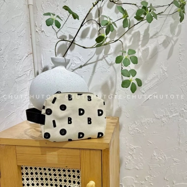 T527 Túi mini vải canvas nhẹ xinh - Đựng đồ trang điểm, bút, vật cá nhân, giảm giá 69.900₫
