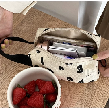 T527 Túi mini vải canvas nhẹ xinh - Đựng đồ trang điểm, bút, vật cá nhân, giảm giá 69.900₫