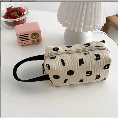 T527 Túi mini vải canvas nhẹ xinh - Đựng đồ trang điểm, bút, vật cá nhân, giảm giá 69.900₫