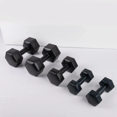 Tạ Tay Lục Giác Nhựa Đúc TUẤN HẠNH SPORT - Chống Trượt, Lõi Xi Măng Bền Chắc, Size 1-10kg Giá 60k 2